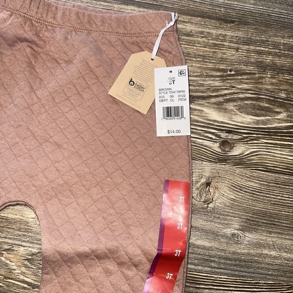Grayson Collective Toddler Quilted Jogger Pants, Brown Size 3T. NWT. 3 - Picture 6 of 6